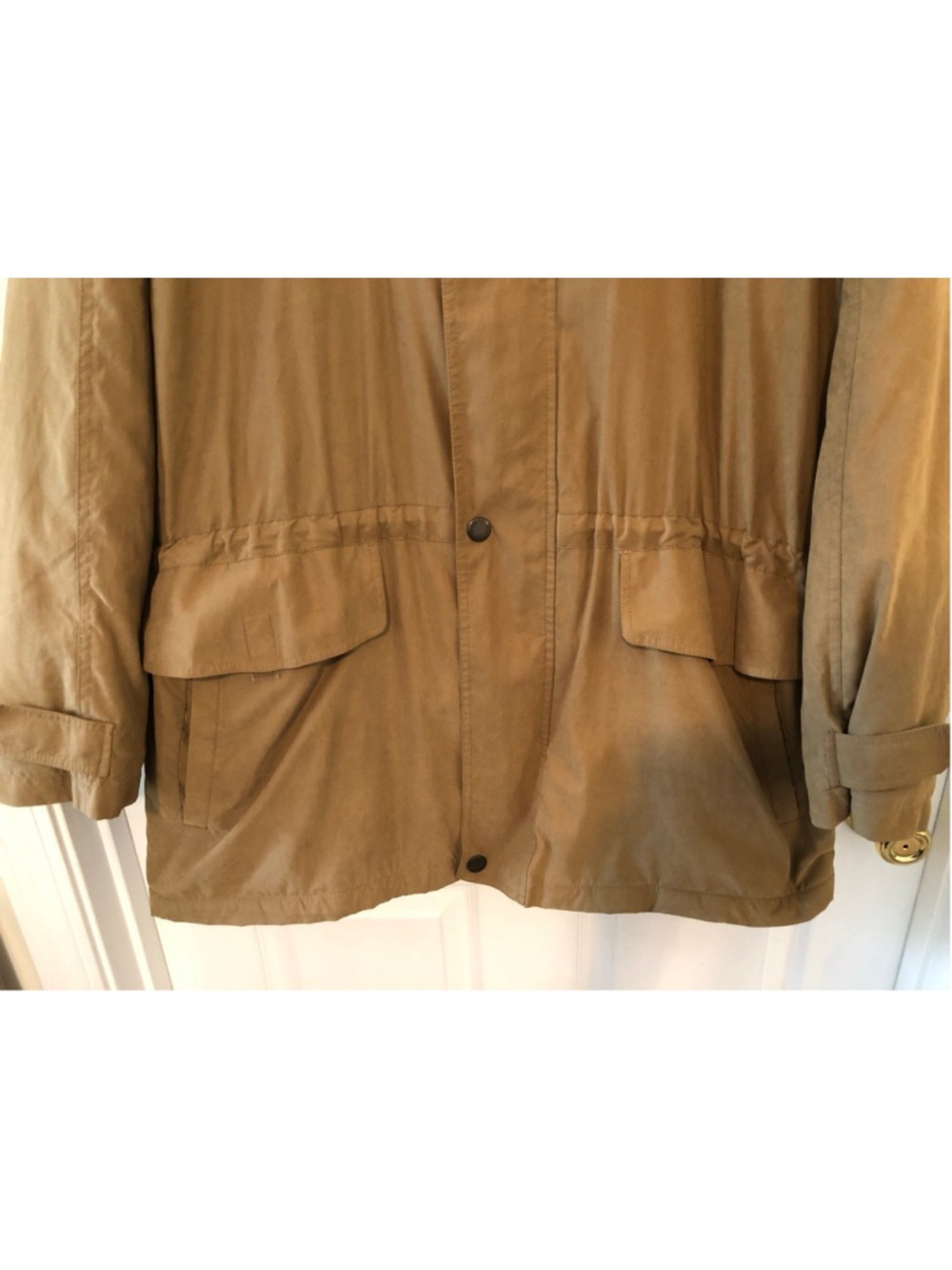 London Fog Utility Barn Jacket Gorpcore Field Coat Workwear Soft Suede Feel XL - Picture 10 of 12